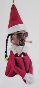 Acrílico Rapero Elfo Adorno de Navidad Fumar Romo Plano Doobie - Imagen 1 de 3