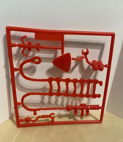 DINO RIDERS 1987 Series 1 weapon accessories Red SET Tyco On Sprue Cover