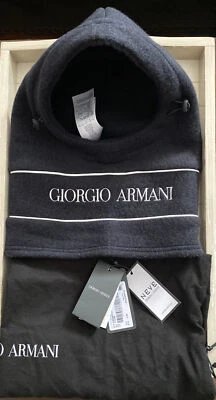 Giorgio Armani NEVE Ski Mask Hat NWT Travel Sack Retail $775 Authentic Rare - Image 1 of 4