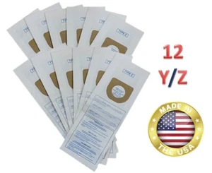 Hoover Type Y/Z Vacuum Bags 12pk Microfiltration 2 Ply System WindTunnel Tempo ! - Picture 1 of 3