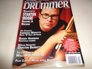 MODERN DRUMMER MAGAZINE-GALACTIC'S STANTON MOORE APRIL 2004-EUC - Imagen 1 de 1