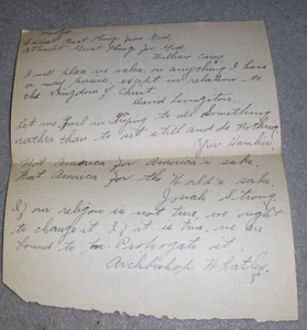 Antique Anglican Letter Dublin Archbishop Whatley America Religion Change b1797 - Picture 1 of 9