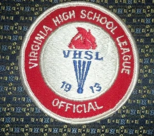 VIRGINIA HIGH SCHOOL LEAGUE OFFICIAL VHSL 1913 PATCH - Picture 1 of 2