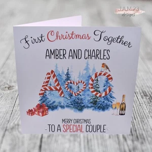 Personalised Christmas First Christmas Together Card - Picture 1 of 9