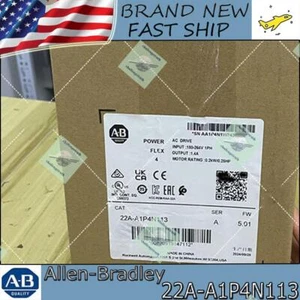 NEW ALLEN BRADLEY 22A-A1P4N113 PowerFlex 4- 0.2 kW (0.25 HP) AC Drive US AB - Picture 1 of 5