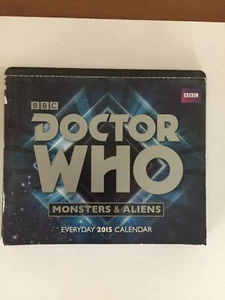 BBC DOCTOR WHO 2015 Monsters & Aliens Page A Day Calendar - Picture 1 of 1