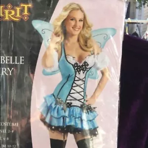 Blue Belle Fairy Halloween Costume / Dress Up Tinkerbelle Size Small 6-8 - Picture 1 of 3