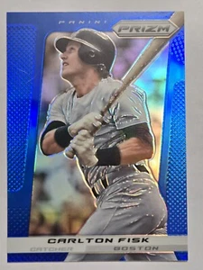 2013 Blue Panini Prizm - #118 Carlton Fisk - Picture 1 of 2