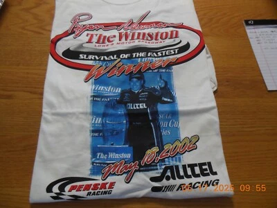 2002 (X2) & 2005 NASCAR Ryan Newman #12 unsigned 3 T shirt Lot Size XXL & XL - Image 1 of 4