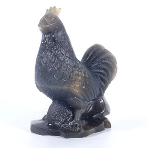 5.39"Natural  Agate Rooster Carving ,Hand-carved Crafts,Collectibles#AV79 - Picture 1 of 8