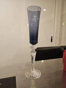Baccarat Mille Nuits Flutissimo Sektglas blau Kristallflöte 29,5 cm unbenutzt - Bild 1 von 6