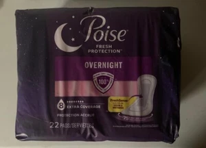 Poise Postpartum Incontinence Pads, One Size, Overnight Absorbency, 22 Count. - Picture 1 of 5