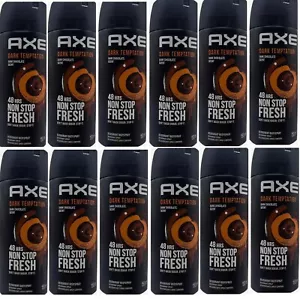 Axe Dark Temptation Deodorant Mens Body Spray 12 Packs - Picture 1 of 1