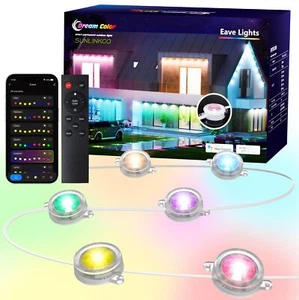 RGB+IC Permanente Außenleuchten für Haus Garten, 50 Fuß Smart Trauflichter, Str... - Bild 1 von 7