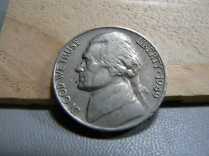 1949-S Defective Planchet Error Jefferson Nickel Obverse & Reverse - Picture 1 of 6