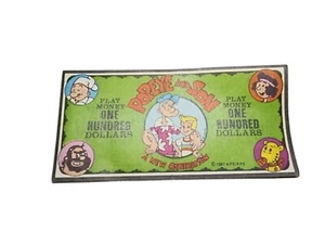 Vintage Popeye & Son Play Money $100 Bill Bluto, Olive Oyl, Wimpy, And Jeep - Picture 1 of 2