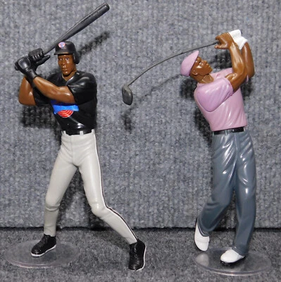 VINTAGE 1996 MICHAEL JORDAN SPACE JAM LOT OF 2 BASEBALL & GOLF FIGURES LOOSE - Image 1 of 4