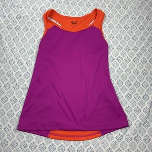 Mambo Australia Purple Orange Color block Athletic Tank Top Girls Size 14/ Lrg - Picture 1 of 3