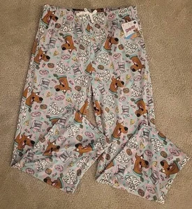 Scooby Doo Sleep Pajama Pants PJ Bottoms Large Unisex Elastic Waist Soft - Picture 1 of 7