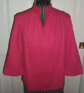 *CHAQUETA CAMISA ENCUBRIMIENTO MUJER TALLA PM ROSA OSCURO NUEVA CON ETIQUETAS - Imagen 1 de 1