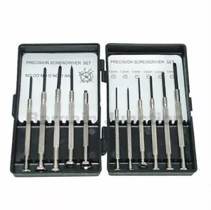 11-teiliges Präzisions-Kleinschraubendreher-Set für Handyuhr Laptop Handybrille Uhr - Bild 1 von 12