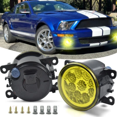 Par de faros antiniebla LED para parachoques delantero izquierdo y derecho para Ford Mustang 2007-2014 Foto 1 de 4