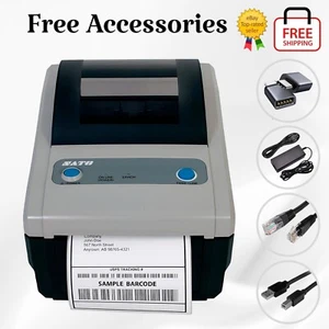 TESTED SATO CG412DT Direct Thermal 4x6 Tag Network Label Printer 300dpi 🔥 USB-C - Picture 1 of 15
