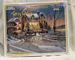 Neu - White Mountain - Terry Redlin - 1000 Teile - und Crown The Good With Brotherhood - Bild 1 von 6
