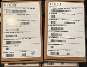 ONE NEW Juniper 740-031980 10GE SFP+ SR 10Gbase-SR OM3 300m 850nm Transceiver - Picture 1 of 1