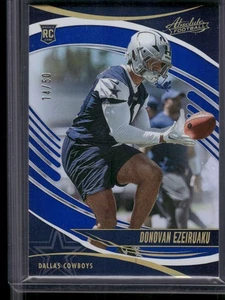 2025 Absolute Donovan Ezeiruaku Blue RC /50 - Picture 1 of 2