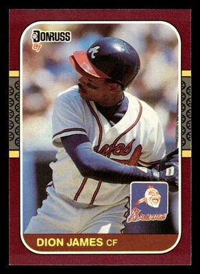 Dion James 1987 Donruss Opening Day #44 Atlanta Braves - Image 1 of 2
