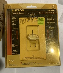 Ceiling Fan Light Dimmer Switch 3 Speed Control Wall Controller Slider Lutron - Picture 1 of 2