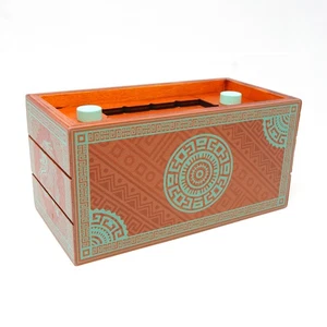 Mayan Puzzle Box - Fun Wooden Secret Puzzle Box - Two Hidden Compartments - Picture 1 of 5