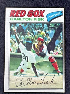 ⭐🦄 1977 Topps #640 Carlton Fisk - Miembro del Salón de la Fama de los Medias Blancas de Chicago 🆓📦 - Imagen 1 de 2