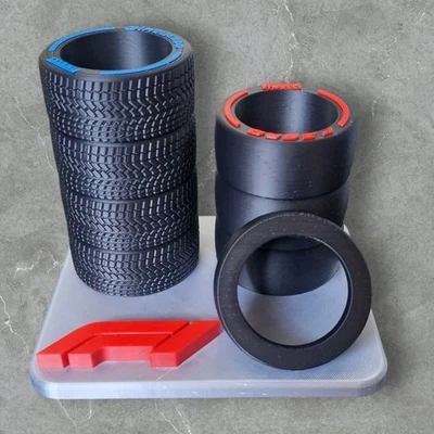 Tyre Desk Organiser Tidy Pen Holder Compatible F1 Style Racing Office Motorsport - Image 1 of 4