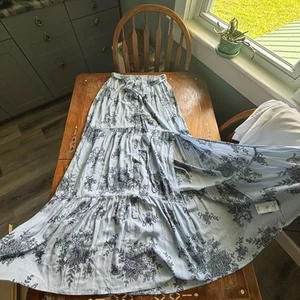 Miami For Francesca’s Joleen Tiered Skirt Women M Maxi Boho Fairy Flowy Beachy - Picture 1 of 10