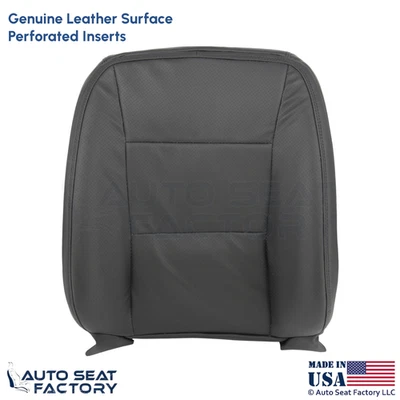 Cubierta de asiento superior del conductor de cuero genuino negra para Mercedes Benz Clase S S550 2010-2013 Foto 1 de 4