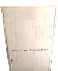 3" Cool Gel-Infused Mem. Foam Mattress Topper Support & Pressure Relief Full NIB - Picture 1 of 9