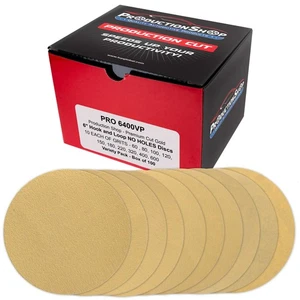 6" Sanding Discs, 100 Disc Variety Pack - Hook & Loop Sandpaper - Picture 1 of 5
