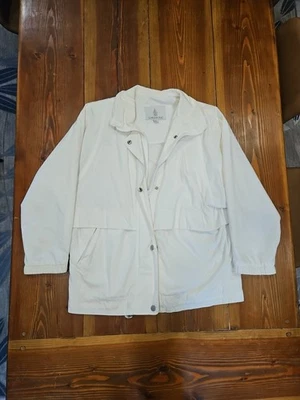  London Fog Womens Jacket Small Petite White Cream Full Zip  - Image 1 of 4