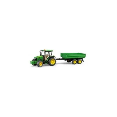 BRUDER John Deere 5115 M with tipping trailer - Immagine 1 di 3