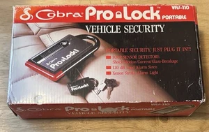 Cobra Pro Lock Portable VAS-110 Vehicle Security - New Open Box - Picture 1 of 4