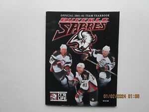 2001-02 BUFFALO SABRES YEARBOOK-MCKEE, SATAN, DUMONT, RAY- EXCELLENT!