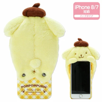 Sanrio Pompompurin Plush Hood iPhone 8/iPhone 7 Case From japan Y/N　 - Image 1 of 4