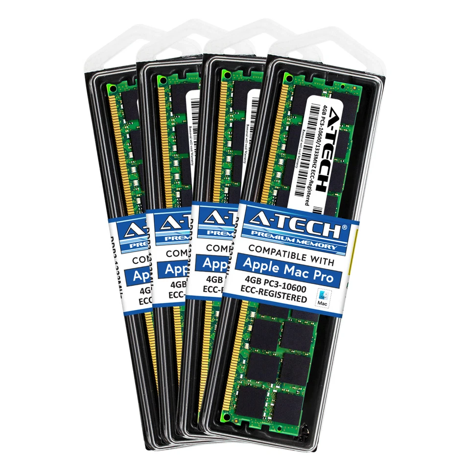 128gb 8 X 16gb Pc3-10600 1333 ECC Registered RDIMM Memory RAM for Apple Mac Pro