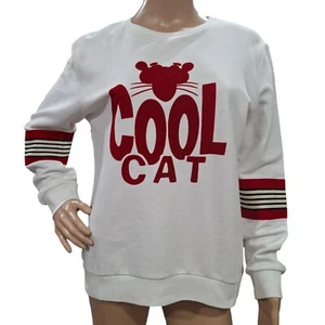 PINKO (Pink Panther) Authentic White Women's Sweatshirt Size M - Picture 1 of 15