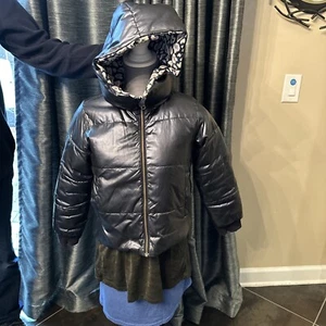 CREWCUTS Girls' reversible metallic puffer jacket with eco-friendly PrimaLoft 10 - Picture 1 of 12