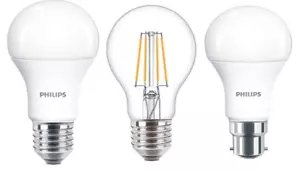 Philips CorePro A60/GLS, 40w, 60w, 75w, 100w, Warm/Cool White, E27/B22, Bulbs - Picture 1 of 12