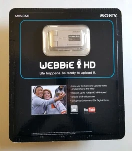 Videocámara/cámara de video Sony "Webbie" HD plateada MHS-CM1 ☆ nueva ☆ agotada - Imagen 1 de 12