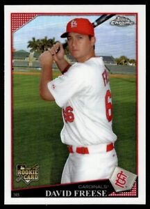 2009 Topps Chrome Refractor David Freese RC St. Louis Cardinals #199 NM
